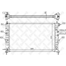 10-25140-SX STELLOX Радиатор, охлаждение двигателя