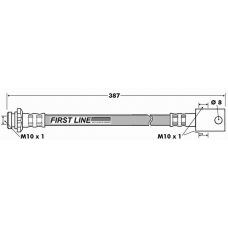 FBH7510 FIRST LINE Тормозной шланг