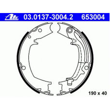 03.0137-3004.2 ATE Комплект тормозных колодок, стояночная тормозная с