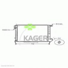 31-3612 KAGER Радиатор, охлаждение двигателя