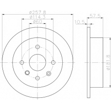 8DD 355 114-161 HELLA PAGID Тормозной диск