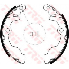 GS8431 TRW Комплект тормозных колодок