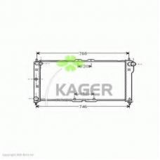 31-0717 KAGER Радиатор, охлаждение двигателя