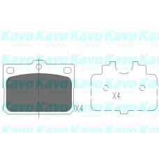 KBP-9081 KAVO PARTS Комплект тормозных колодок, дисковый тормоз