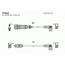 T742C TESLA Комплект проводов зажигания