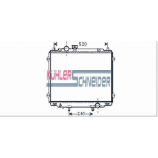 5701361 KUHLER SCHNEIDER Радиатор, охлаждение двигател