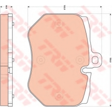 GDB1848 TRW Комплект тормозных колодок, дисковый тормоз