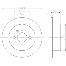 MDC470 MINTEX Тормозной диск