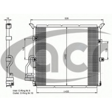 300605 ACR Конденсатор, кондиционер
