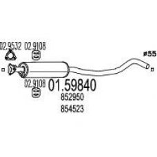 01.59840 MTS Средний глушитель выхлопных газов