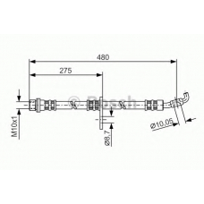 1 987 476 757 BOSCH Тормозной шланг