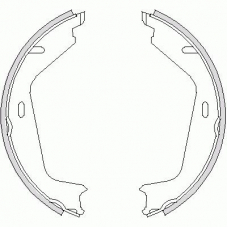4726.00 REMSA Комплект тормозных колодок, стояночная тормозная с