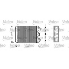 812298 VALEO Теплообменник, отопление салона