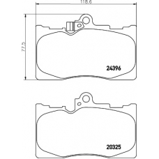 8DB 355 012-121 HELLA PAGID Комплект тормозных колодок, дисковый тормоз