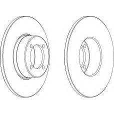DDF082 FERODO Тормозной диск