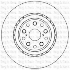 BBD5982S BORG & BECK Тормозной диск