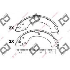 BS1035 DJ PARTS Комплект тормозных колодок