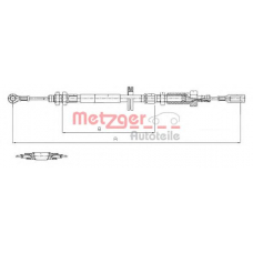 1171.7 METZGER Трос, стояночная тормозная система