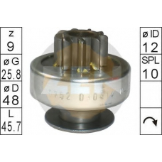 225740 ERA Привод с механизмом свободного хода, стартер