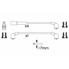 0 986 356 955 BOSCH Комплект проводов зажигания