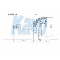 CV-9025 KAVO PARTS Шарнирный комплект, приводной вал