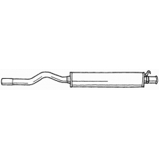 10409 SIGAM Средний глушитель выхлопных газов