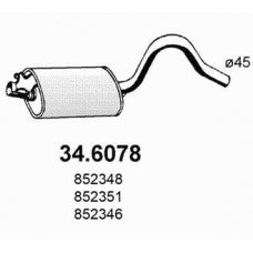34.6078 ASSO Средний глушитель выхлопных газов
