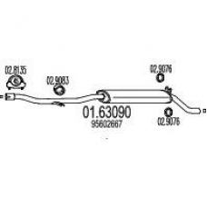01.63090 MTS Глушитель выхлопных газов конечный