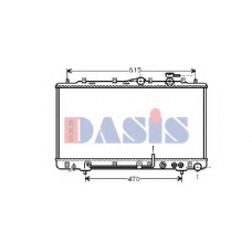 560150N AKS DASIS Радиатор, охлаждение двигателя