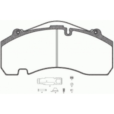 JSX 21076.80 ROADHOUSE Комплект тормозных колодок, дисковый тормоз