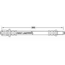 FBH7224 FIRST LINE Тормозной шланг