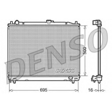 DRM45008 DENSO Радиатор, охлаждение двигателя