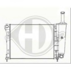 8340505 DIEDERICHS Радиатор, охлаждение двигателя