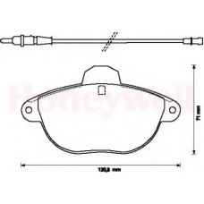 571903B BENDIX Комплект тормозных колодок, дисковый тормоз