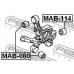 MAB-080 FEBEST Подвеска, рычаг независимой подвески колеса