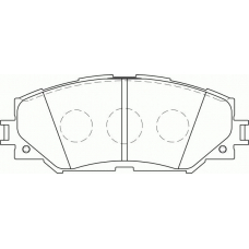 FD7243A NECTO Комплект тормозных колодок, дисковый тормоз