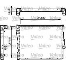 734589 VALEO Радиатор, охлаждение двигателя