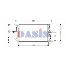 082110N AKS DASIS Конденсатор, кондиционер