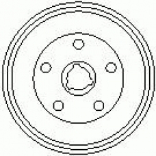 7D0235 KAWE Тормозной барабан