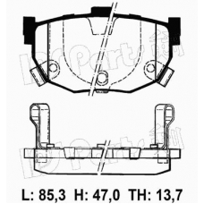 IBR-1595 IPS Parts Комплект тормозных колодок, дисковый тормоз