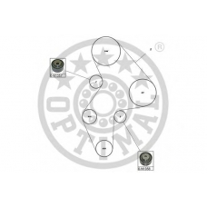 SK-1617 OPTIMAL Комплект ремня грм