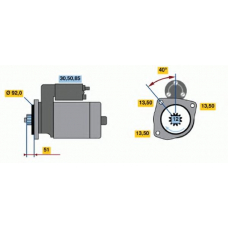 0 001 241 005 BOSCH Стартер