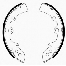 J GF-301AF JAPANPARTS Комплект тормозных колодок