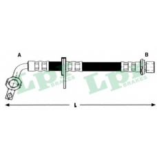 6T48255 LPR Тормозной шланг