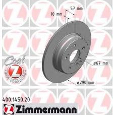 400.1450.20 ZIMMERMANN Тормозной диск