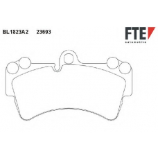 BL1823A2 FTE Комплект тормозных колодок, дисковый тормоз