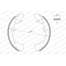 152-2368 WEEN Комплект тормозных колодок