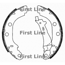 FBS612 FIRST LINE Комплект тормозных колодок