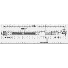 BBH7036 BORG & BECK Тормозной шланг