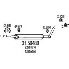 01.50480 MTS Средний глушитель выхлопных газов